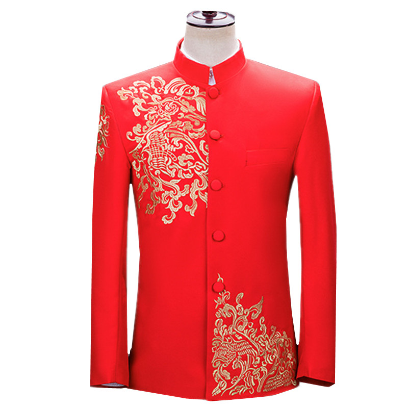 Men'S Vintage Formal Wear - Nouvelle veste de costume brodée pour