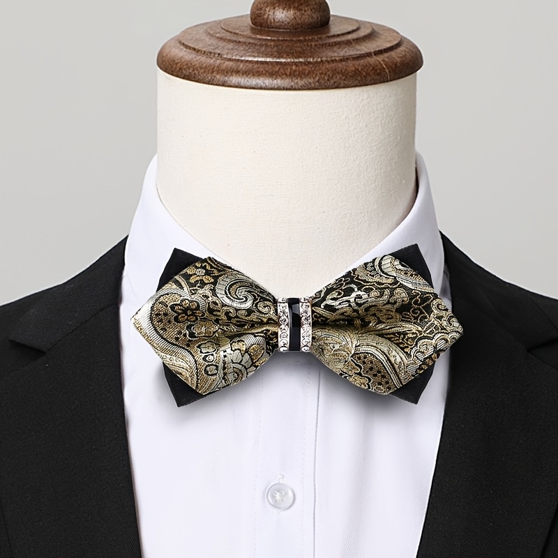 Formal Wear For Men Yellow - Nœud papillon en satin jacquard pour