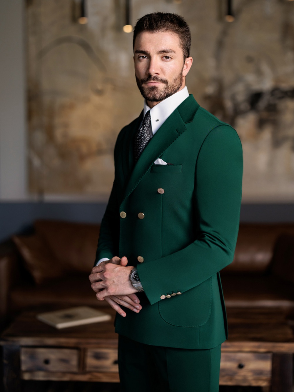 Costume Homme Vert Formel Slim - Men Formal Wear Pants avis et prix