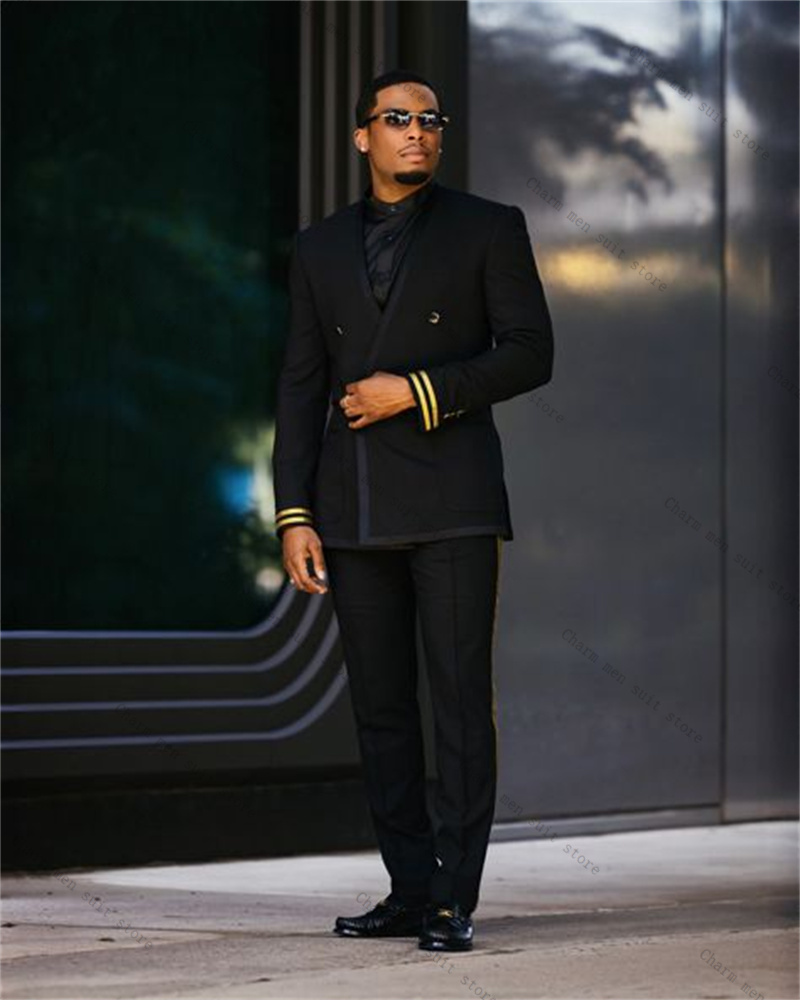 Ensemble de costume noir pour  - Formal Wear For Men Yellow avis et prix