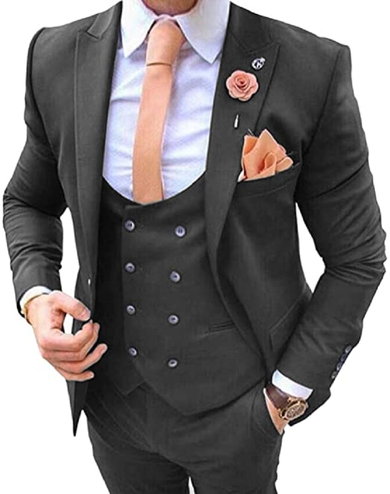 Costume Homme Bleu Marine 3 Pi - Men Formal Wear Pants avis et prix