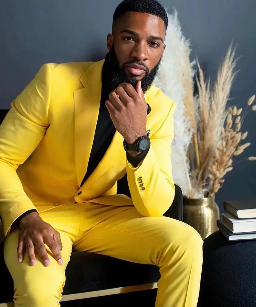 Costume jaune pour homme, coup - Formal Wear For Men Yellow avis et prix