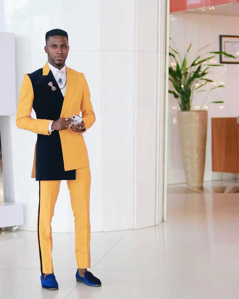 Ensemble de costume 2 pièces p - Formal Wear For Men Yellow avis et prix