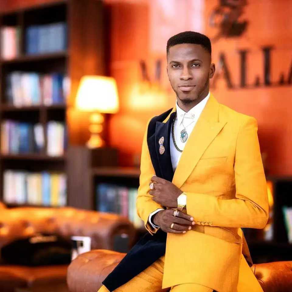 Ensemble de costume 2 pièces p - Formal Wear For Men Yellow avis et prix