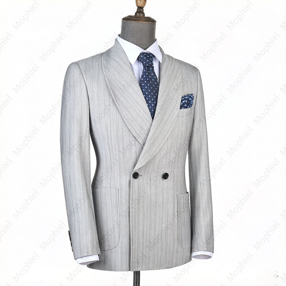Costume homme gris clair Mophi - Men Formal Wear Pants avis et prix