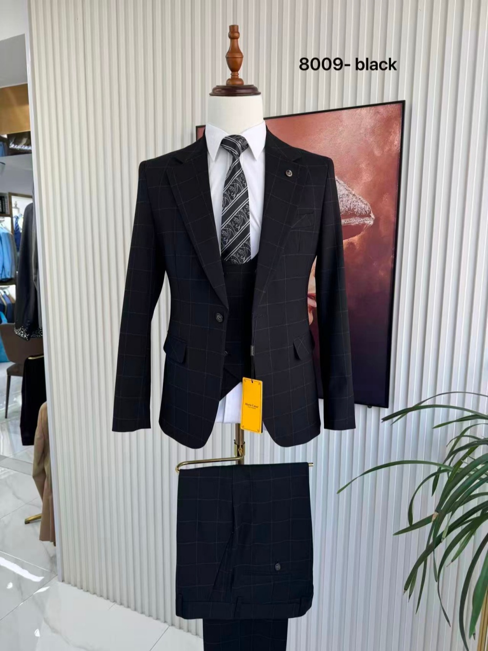 Costume de smoking à carreaux  - Men Formal Wear Pants avis et prix