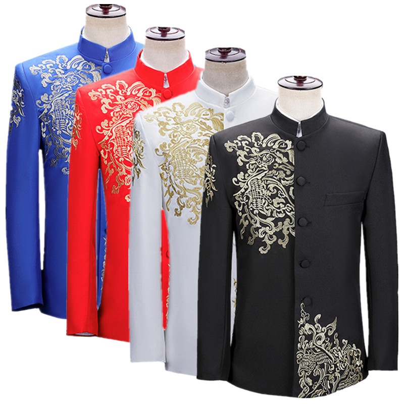 Nouvelle veste de costume brod - Men'S Vintage Formal Wear avis et prix