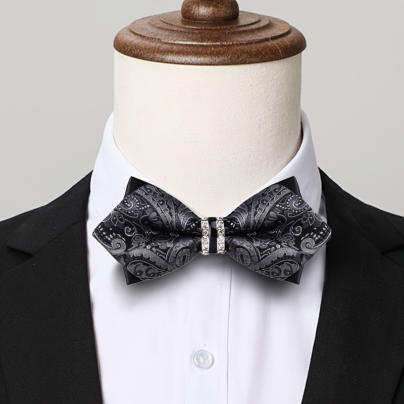Nœud papillon en satin jacquar - Formal Wear For Men Yellow avis et prix