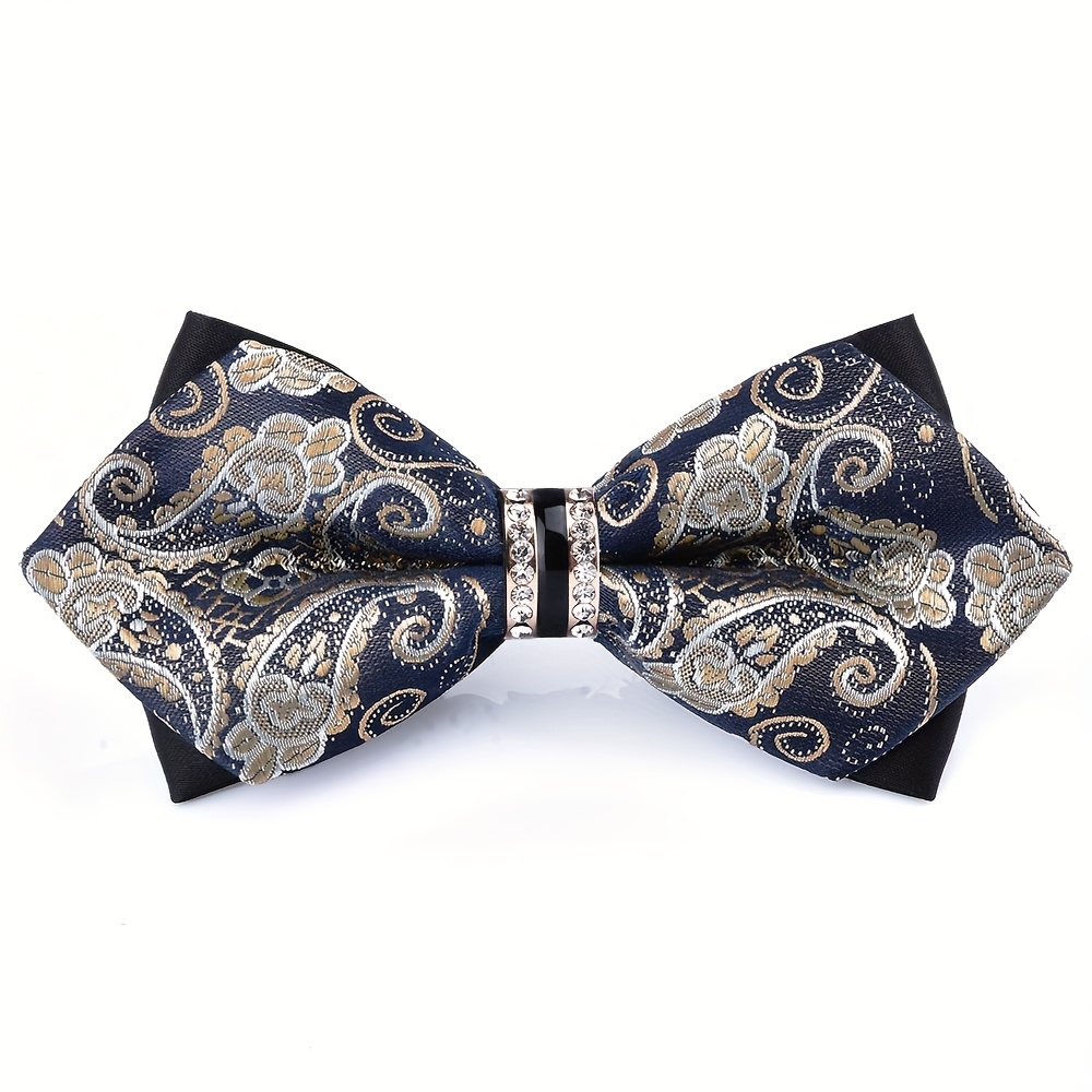 Nœud papillon en satin jacquar - Formal Wear For Men Yellow avis et prix