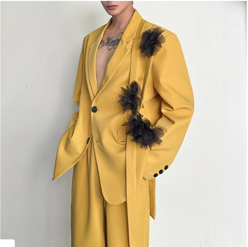 Ensemble de costume jaune pour - Formal Wear For Men Yellow avis et prix