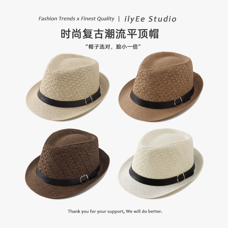 Chapeau Panama Fedora en paill - Men'S Vintage Formal Wear avis et prix